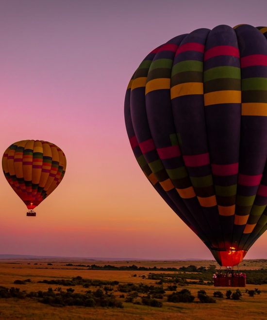 Hot Air Balloon Flying package in Maasai Mara.